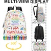 image:imagePersonalized Backpack with Name  Cute Affirmation School Bag Custom Backpack Gift for Back to School Travel Daily Use A5A1