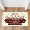 image:imagePersonalized Christian Welcome Mat Custom Family Name Bible Verse Doormat Religious Outdoor Front Door Mat for Christmas Birthday Faith Home Decor Entryway Rug Christian Decorations D3D2