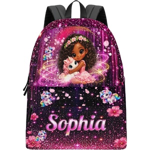 image:imagePersonalized Backpack with Name  Cute Affirmation School Bag Custom Backpack Gift for Back to School Travel Daily Use A5A3