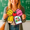 image:imagePersonalized Teacher Appreciation Gifts Teacher Door Signs Welcome Sign for Classroom Door Floral Teacher Name Sign Back to School Door Hanger Teacher Gifts from Students Wooden Plaque CuteBow