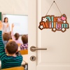image:imagePersonalized Teacher Appreciation Gifts Teacher Door Signs Welcome Sign for Classroom Door Floral Teacher Name Sign Back to School Door Hanger Teacher Gifts from Students Wooden Plaque Name