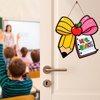 image:imagePersonalized Teacher Appreciation Gifts Teacher Door Signs Welcome Sign for Classroom Door Floral Teacher Name Sign Back to School Door Hanger Teacher Gifts from Students Wooden Plaque CuteBow