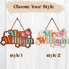 image:imagePersonalized Teacher Appreciation Gifts Teacher Door Signs Welcome Sign for Classroom Door Floral Teacher Name Sign Back to School Door Hanger Teacher Gifts from Students Wooden Plaque Name