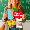 image:imagePersonalized Teacher Appreciation Gifts Teacher Door Signs Welcome Sign for Classroom Door Floral Teacher Name Sign Back to School Door Hanger Teacher Gifts from Students Wooden Plaque Love