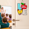 image:imagePersonalized Teacher Appreciation Gifts Teacher Door Signs Welcome Sign for Classroom Door Floral Teacher Name Sign Back to School Door Hanger Teacher Gifts from Students Wooden Plaque Love