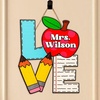image:imagePersonalized Teacher Appreciation Gifts Teacher Door Signs Welcome Sign for Classroom Door Floral Teacher Name Sign Back to School Door Hanger Teacher Gifts from Students Wooden Plaque Love