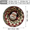 image:imageCustomized Christmas Round Rug 3D Optical Illusion Area Rug Santa Claus Gnome Snowman Rugs Circle Entryway Front Door Washable for Home Decor for Living Room Kids Girls XMAS08Xmas16