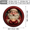 image:imageCustomized Christmas Round Rug 3D Optical Illusion Area Rug Santa Claus Gnome Snowman Rugs Circle Entryway Front Door Washable for Home Decor for Living Room Kids Girls XMAS08Xmas11