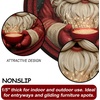 image:imageCustomized Christmas Round Rug 3D Optical Illusion Area Rug Santa Claus Gnome Snowman Rugs Circle Entryway Front Door Washable for Home Decor for Living Room Kids Girls XMAS08Xmas11