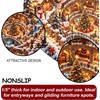image:imageCustomized Christmas Round Rug 3D Optical Illusion Area Rug Santa Claus Gnome Snowman Rugs Circle Entryway Front Door Washable for Home Decor for Living Room Kids Girls XMAS08Xmas32