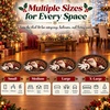 image:imageCustomized Christmas Round Rug 3D Optical Illusion Area Rug Santa Claus Gnome Snowman Rugs Circle Entryway Front Door Washable for Home Decor for Living Room Kids Girls XMAS08Xmas35