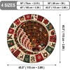 image:imageCustomized Christmas Round Rug 3D Optical Illusion Area Rug Santa Claus Gnome Snowman Rugs Circle Entryway Front Door Washable for Home Decor for Living Room Kids Girls XMAS08Xmas39