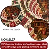 image:imageCustomized Christmas Round Rug 3D Optical Illusion Area Rug Santa Claus Gnome Snowman Rugs Circle Entryway Front Door Washable for Home Decor for Living Room Kids Girls XMAS08Xmas39