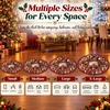 image:imageCustomized Christmas Round Rug 3D Optical Illusion Area Rug Santa Claus Gnome Snowman Rugs Circle Entryway Front Door Washable for Home Decor for Living Room Kids Girls XMAS08Xmas36
