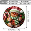 image:imageCustomized Christmas Round Rug 3D Optical Illusion Area Rug Santa Claus Gnome Snowman Rugs Circle Entryway Front Door Washable for Home Decor for Living Room Kids Girls XMAS08Xmas22