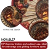 image:imageCustomized Christmas Round Rug 3D Optical Illusion Area Rug Santa Claus Gnome Snowman Rugs Circle Entryway Front Door Washable for Home Decor for Living Room Kids Girls XMAS08Xmas14
