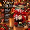 image:imageCustomized Christmas Round Rug 3D Optical Illusion Area Rug Santa Claus Gnome Snowman Rugs Circle Entryway Front Door Washable for Home Decor for Living Room Kids Girls XMAS08Xmas15