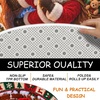 image:imageCustomized Christmas Round Rug 3D Optical Illusion Area Rug Santa Claus Gnome Snowman Rugs Circle Entryway Front Door Washable for Home Decor for Living Room Kids Girls XMAS08Xmas29