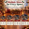 image:imageCustomized Christmas Round Rug 3D Optical Illusion Area Rug Santa Claus Gnome Snowman Rugs Circle Entryway Front Door Washable for Home Decor for Living Room Kids Girls XMAS08Xmas27