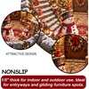 image:imageCustomized Christmas Round Rug 3D Optical Illusion Area Rug Santa Claus Gnome Snowman Rugs Circle Entryway Front Door Washable for Home Decor for Living Room Kids Girls XMAS08Xmas34