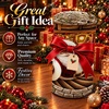 image:imageCustomized Christmas Round Rug 3D Optical Illusion Area Rug Santa Claus Gnome Snowman Rugs Circle Entryway Front Door Washable for Home Decor for Living Room Kids Girls XMAS08Xmas35