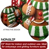 image:imageCustomized Christmas Round Rug 3D Optical Illusion Area Rug Santa Claus Gnome Snowman Rugs Circle Entryway Front Door Washable for Home Decor for Living Room Kids Girls XMAS08Xmas22