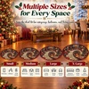 image:imageCustomized Christmas Round Rug 3D Optical Illusion Area Rug Santa Claus Gnome Snowman Rugs Circle Entryway Front Door Washable for Home Decor for Living Room Kids Girls XMAS08Xmas14