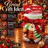 image:imageCustomized Christmas Round Rug 3D Optical Illusion Area Rug Santa Claus Gnome Snowman Rugs Circle Entryway Front Door Washable for Home Decor for Living Room Kids Girls XMAS08Xmas22