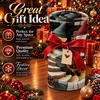image:imageCustomized Christmas Round Rug 3D Optical Illusion Area Rug Santa Claus Gnome Snowman Rugs Circle Entryway Front Door Washable for Home Decor for Living Room Kids Girls XMAS08Xmas30