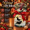 image:imageCustomized Christmas Round Rug 3D Optical Illusion Area Rug Santa Claus Gnome Snowman Rugs Circle Entryway Front Door Washable for Home Decor for Living Room Kids Girls XMAS08Xmas20