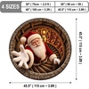 image:imageCustomized Christmas Round Rug 3D Optical Illusion Area Rug Santa Claus Gnome Snowman Rugs Circle Entryway Front Door Washable for Home Decor for Living Room Kids Girls XMAS08Xmas35