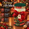 image:imageCustomized Christmas Round Rug 3D Optical Illusion Area Rug Santa Claus Gnome Snowman Rugs Circle Entryway Front Door Washable for Home Decor for Living Room Kids Girls XMAS08Xmas18