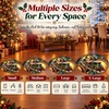 image:imageCustomized Christmas Round Rug 3D Optical Illusion Area Rug Santa Claus Gnome Snowman Rugs Circle Entryway Front Door Washable for Home Decor for Living Room Kids Girls XMAS08Xmas24