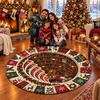 image:imageCustomized Christmas Round Rug 3D Optical Illusion Area Rug Santa Claus Gnome Snowman Rugs Circle Entryway Front Door Washable for Home Decor for Living Room Kids Girls XMAS08Xmas39