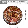 image:imageCustomized Christmas Round Rug 3D Optical Illusion Area Rug Santa Claus Gnome Snowman Rugs Circle Entryway Front Door Washable for Home Decor for Living Room Kids Girls XMAS08Xmas34