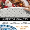 image:imageCustomized Christmas Round Rug 3D Optical Illusion Area Rug Santa Claus Gnome Snowman Rugs Circle Entryway Front Door Washable for Home Decor for Living Room Kids Girls XMAS08Xmas37