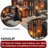 image:imageCustomized Christmas Round Rug 3D Optical Illusion Area Rug Santa Claus Gnome Snowman Rugs Circle Entryway Front Door Washable for Home Decor for Living Room Kids Girls XMAS08Xmas27