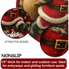 image:imageCustomized Christmas Round Rug 3D Optical Illusion Area Rug Santa Claus Gnome Snowman Rugs Circle Entryway Front Door Washable for Home Decor for Living Room Kids Girls XMAS08Xmas01