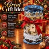 image:imageCustomized Christmas Round Rug 3D Optical Illusion Area Rug Santa Claus Gnome Snowman Rugs Circle Entryway Front Door Washable for Home Decor for Living Room Kids Girls XMAS08Xmas33