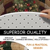 image:imageCustomized Christmas Round Rug 3D Optical Illusion Area Rug Santa Claus Gnome Snowman Rugs Circle Entryway Front Door Washable for Home Decor for Living Room Kids Girls XMAS08Xmas13