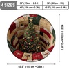 image:imageCustomized Christmas Round Rug 3D Optical Illusion Area Rug Santa Claus Gnome Snowman Rugs Circle Entryway Front Door Washable for Home Decor for Living Room Kids Girls XMAS08Xmas13