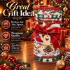 image:imageCustomized Christmas Round Rug 3D Optical Illusion Area Rug Santa Claus Gnome Snowman Rugs Circle Entryway Front Door Washable for Home Decor for Living Room Kids Girls XMAS08Xmas29