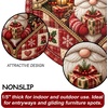 image:imageCustomized Christmas Round Rug 3D Optical Illusion Area Rug Santa Claus Gnome Snowman Rugs Circle Entryway Front Door Washable for Home Decor for Living Room Kids Girls XMAS08Xmas36