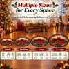 image:imageCustomized Christmas Round Rug 3D Optical Illusion Area Rug Santa Claus Gnome Snowman Rugs Circle Entryway Front Door Washable for Home Decor for Living Room Kids Girls XMAS08Xmas18