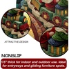image:imageCustomized Christmas Round Rug 3D Optical Illusion Area Rug Santa Claus Gnome Snowman Rugs Circle Entryway Front Door Washable for Home Decor for Living Room Kids Girls XMAS08Xmas24