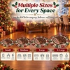 image:imageCustomized Christmas Round Rug 3D Optical Illusion Area Rug Santa Claus Gnome Snowman Rugs Circle Entryway Front Door Washable for Home Decor for Living Room Kids Girls XMAS08Xmas39