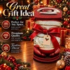 image:imageCustomized Christmas Round Rug 3D Optical Illusion Area Rug Santa Claus Gnome Snowman Rugs Circle Entryway Front Door Washable for Home Decor for Living Room Kids Girls XMAS08Xmas11