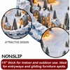 image:imageCustomized Christmas Round Rug 3D Optical Illusion Area Rug Santa Claus Gnome Snowman Rugs Circle Entryway Front Door Washable for Home Decor for Living Room Kids Girls XMAS08Xmas08