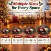 image:imageCustomized Christmas Round Rug 3D Optical Illusion Area Rug Santa Claus Gnome Snowman Rugs Circle Entryway Front Door Washable for Home Decor for Living Room Kids Girls XMAS08Xmas15