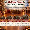 image:imageCustomized Christmas Round Rug 3D Optical Illusion Area Rug Santa Claus Gnome Snowman Rugs Circle Entryway Front Door Washable for Home Decor for Living Room Kids Girls XMAS08Xmas13